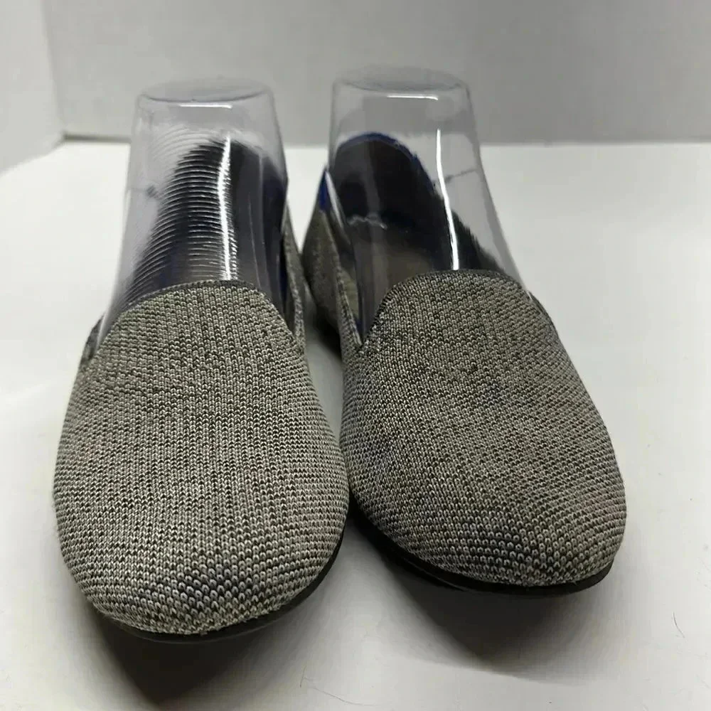 Rothy’s Taupe Heather Grey Blue Slip On Washable Loafers Shoes Size 8 - Picture 4 of 11